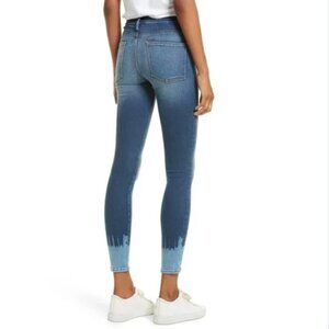 FRAME Le Skinny De Jeanne Adair Cropped Ombre Jeans | Size 25